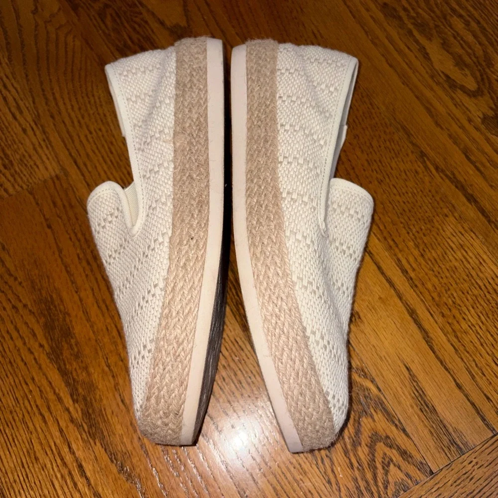 Esprit Slip-On Crochet Woven Espadrille - Cream Nadine